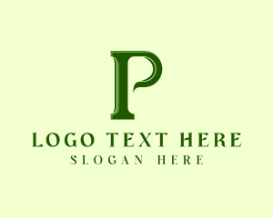 Banking - Elegant Professional Letter P logo design