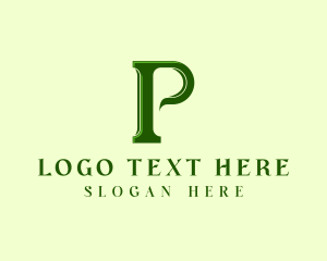 Insurance - Elegant Professional Letter P logo design