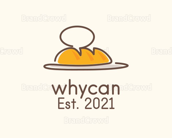 Bakery Chat Bubble Logo