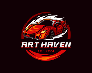 Car Racing Automotive  logo design