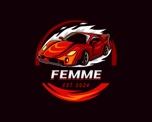 Car Racing Automotive  logo design