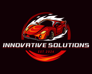 Car Racing Automotive  logo design