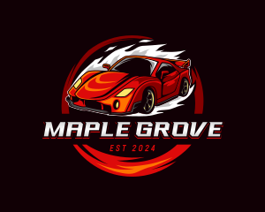 Car Racing Automotive  logo design