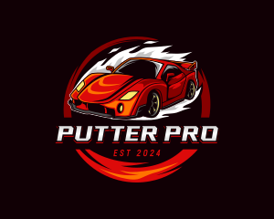 Car Racing Automotive  logo design