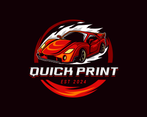 Car Racing Automotive  logo design