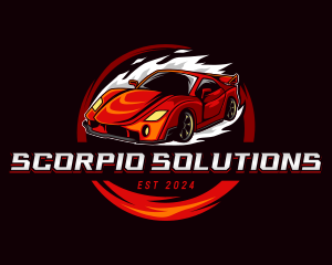 Car Racing Automotive  logo design