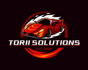 Car Racing Automotive  logo design