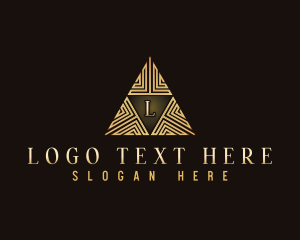 Investment - Premium Triangle Company logo design