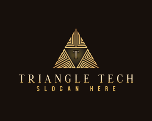 Premium Triangle Company logo design