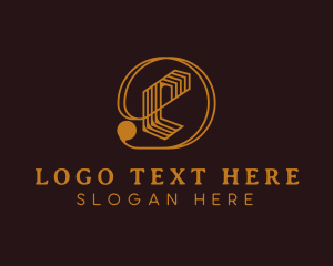 Letter E - Interior Designer Studio logo design