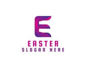 Application - Generic Modern Tech Letter E logo design