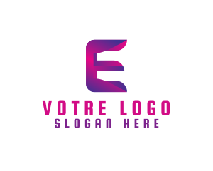 Generic Modern Tech Letter E logo design