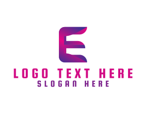 Application - Generic Modern Tech Letter E logo design