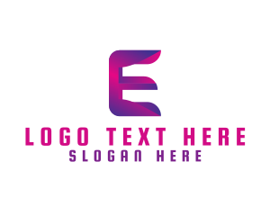 Generic Modern Tech Letter E Logo