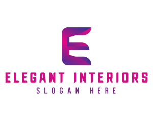 Generic Modern Tech Letter E logo design