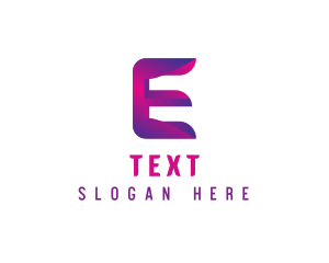 Generic Modern Tech Letter E logo design