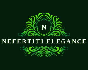 Floral Garden Crest logo design