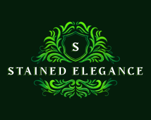 Floral Garden Crest logo design