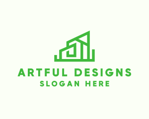 House Building Construction logo design