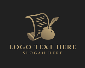 Document - Paper Pen Ink logo design
