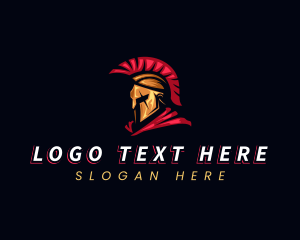 Spartan Warrior Helmet logo design