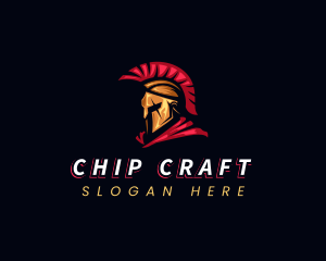 Spartan Warrior Helmet logo design