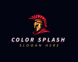 Spartan Warrior Helmet logo design