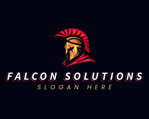 Spartan Warrior Helmet logo design