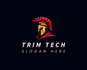 Spartan Warrior Helmet logo design