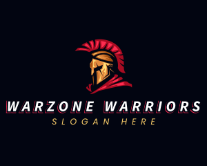 Spartan Warrior Helmet logo design