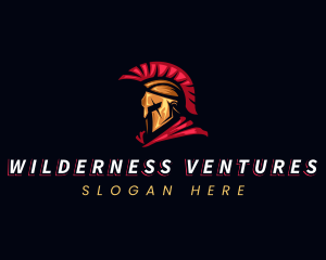 Spartan Warrior Helmet logo design