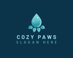 Pet Paw Groomer logo design