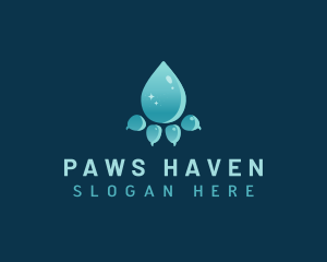 Pet Paw Groomer logo design