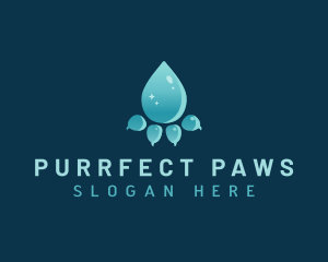 Pet Paw Groomer logo design