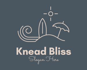 Beach Island Surf Resort logo design