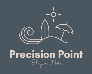 Beach Island Surf Resort logo design