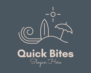 Beach Island Surf Resort logo design