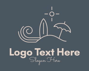 Resort - Beach Island Surf Resort logo design