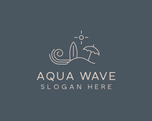 Beach Island Surf Resort logo design