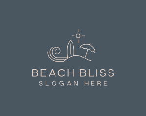 Beach Island Surf Resort logo design