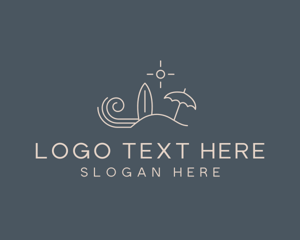 Scene - Beach Island Surf Resort logo design