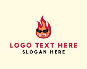 Hot - Hot Burning Flame logo design