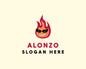 Hot Burning Flame logo design