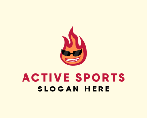 Hot Burning Flame logo design