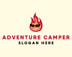 Hot Burning Flame logo design