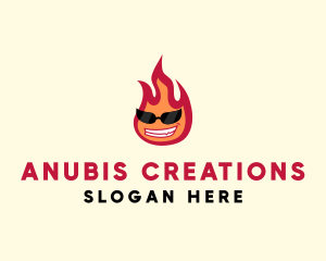 Hot Burning Flame logo design