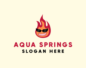 Hot Burning Flame logo design