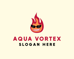 Hot Burning Flame logo design