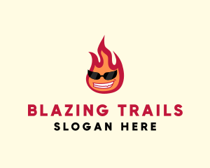 Hot Burning Flame logo design