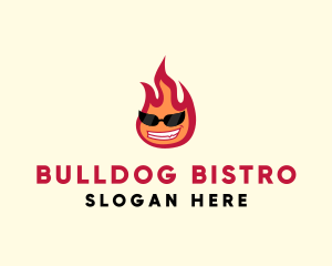 Hot Burning Flame logo design